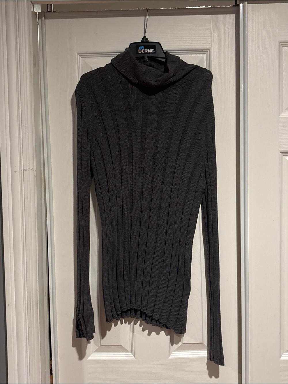 Simply Vera Vera Wang Black Ribbed Turtleneck Sweater